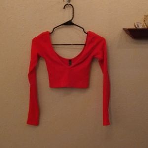 Urban outfitters long sleeve crop top